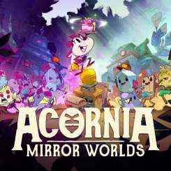Art cover of the video game "Acornia: Mirror Worlds"